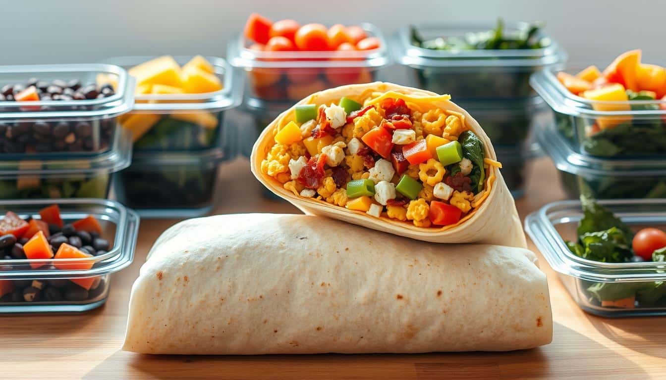 meal prep breakfast burritos